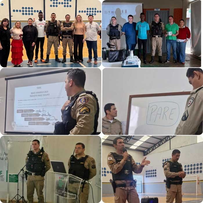 Campina Verde: Polícia Militar participa de ações integradas de prevenção no trânsito durante o Maio Amarelo