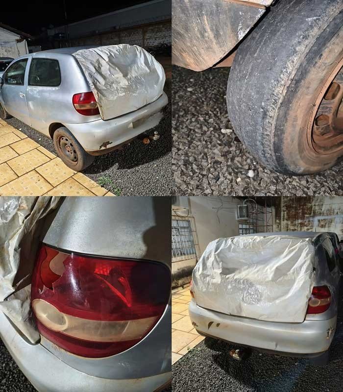 Título da Notícia: Campina Verde: veículo irregular é apreendido durante operação da Polícia Militar